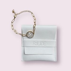 18k Gold Plated Adjustable Crystal Bracelet